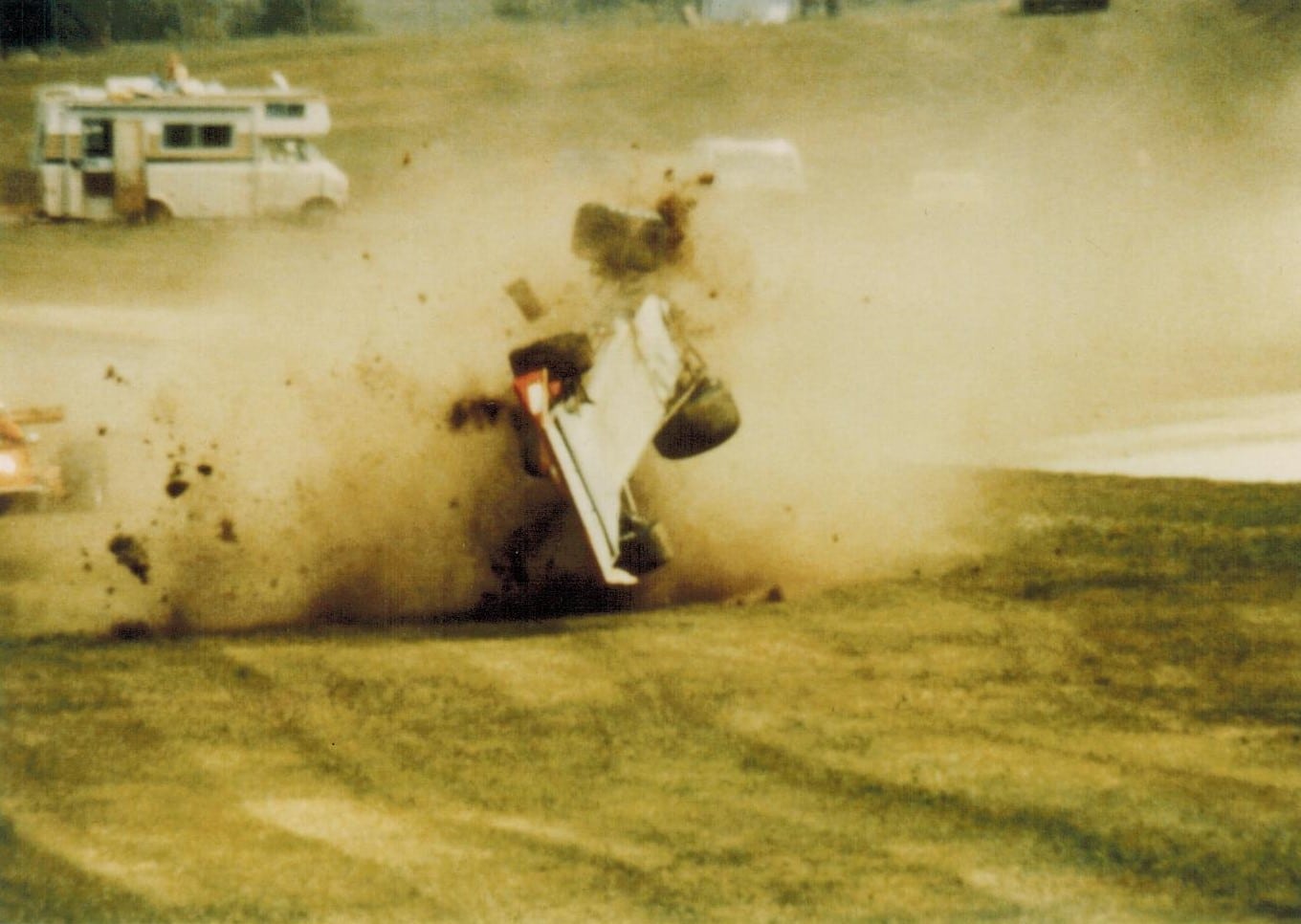 Bruce Clark in racing crash